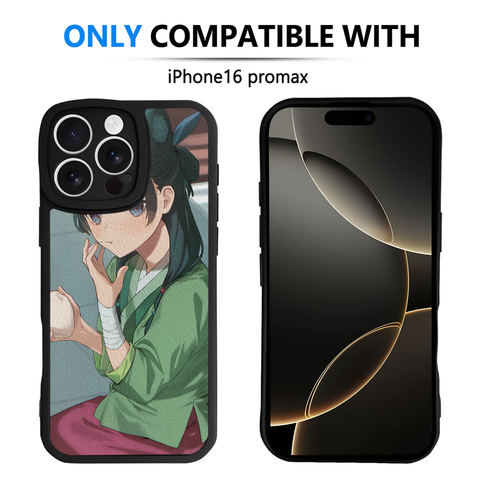 （画像用） 薬屋のひとりごと The Apothecary Diaries 【iPhone 16シリーズ対応】シリコンスマホケース（レザー調） 材質：シリコン